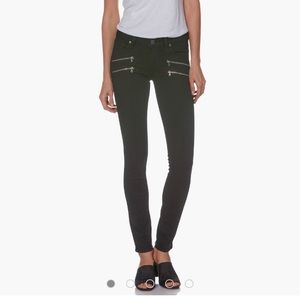 Paige jeans - black double zipper “edgemont”
